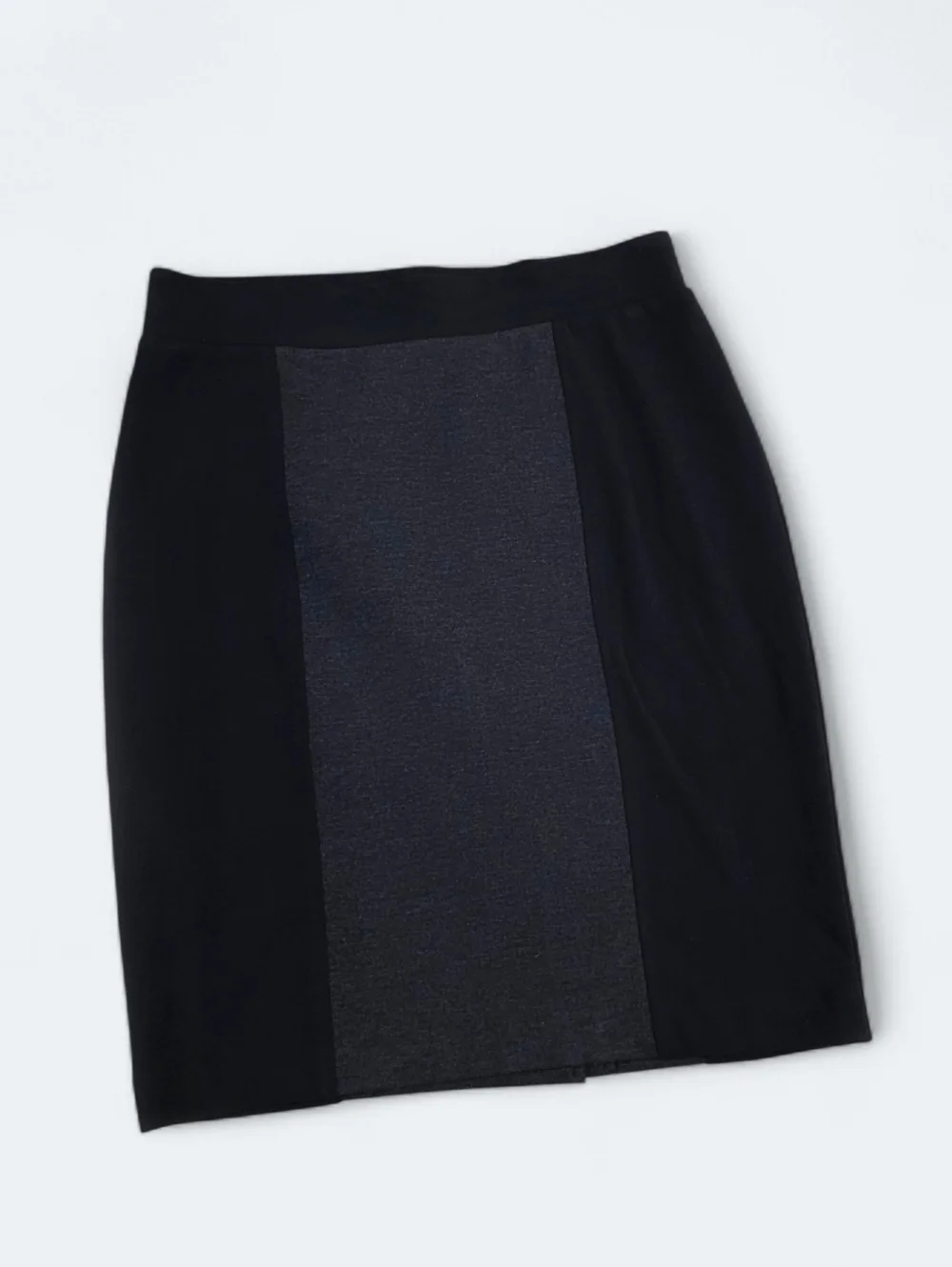 Nicole Miller Colorblock Pencil Skirt - Black & Grey Size Medium Classic Office